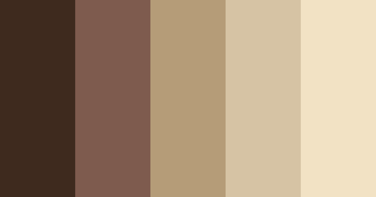 Download chocolate tones color palette PNG image (landscape)