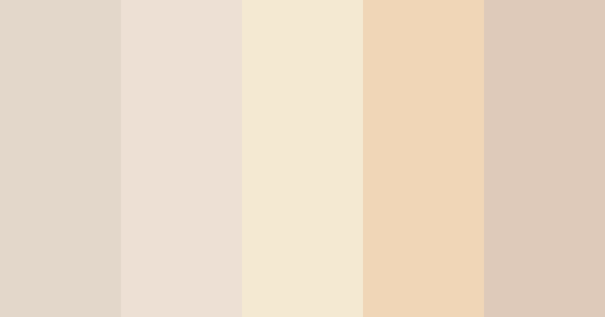 Download fawn whispers color palette PNG image (landscape)