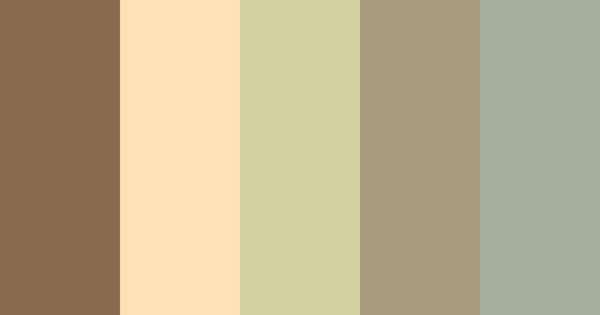 Download brown tones color palette PNG image (landscape)