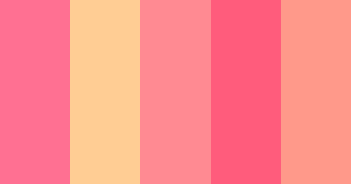 Download pink valentines color palette PNG image (landscape)