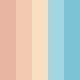 Aqua Sunset in Beach Color Palettes