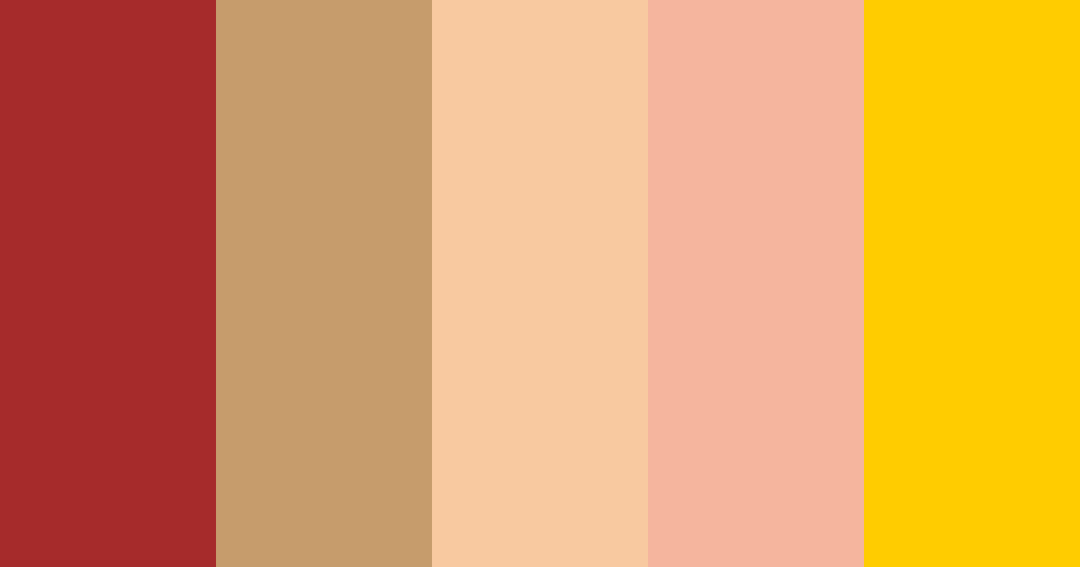 Download red gold color palette PNG image (landscape)