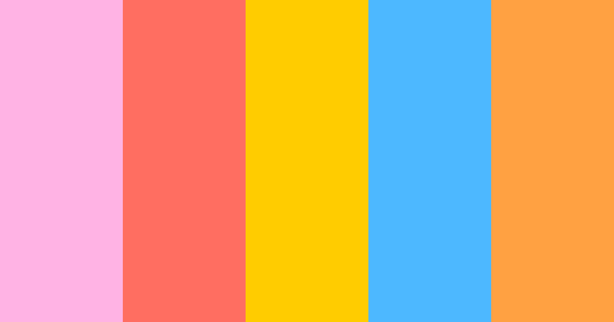 Download pink gyaru color palette PNG image (landscape)