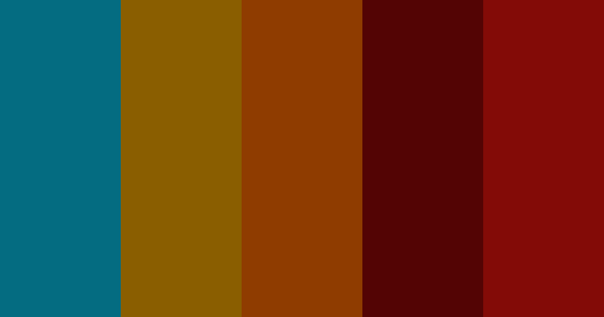 Download blue sunset color palette PNG image (landscape)