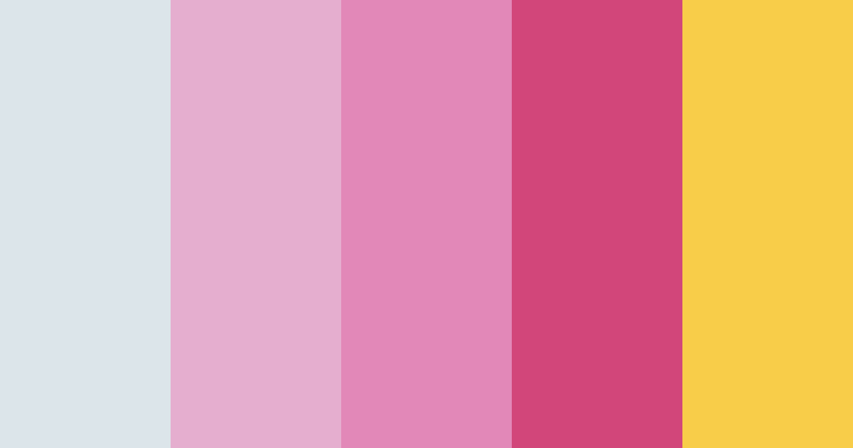 Download pink sunset color palette PNG image (landscape)