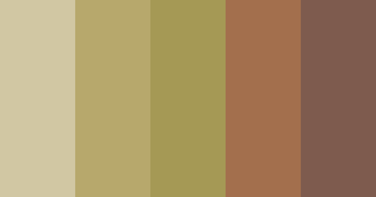 Download earthen harmony color palette PNG image (landscape)
