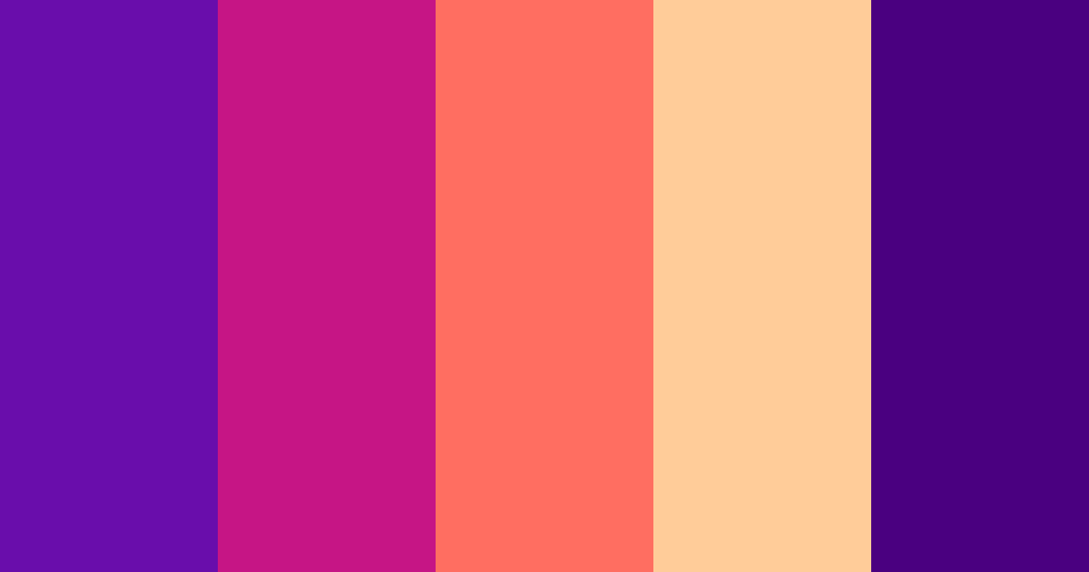 Download midnight blossom color palette PNG image (landscape)