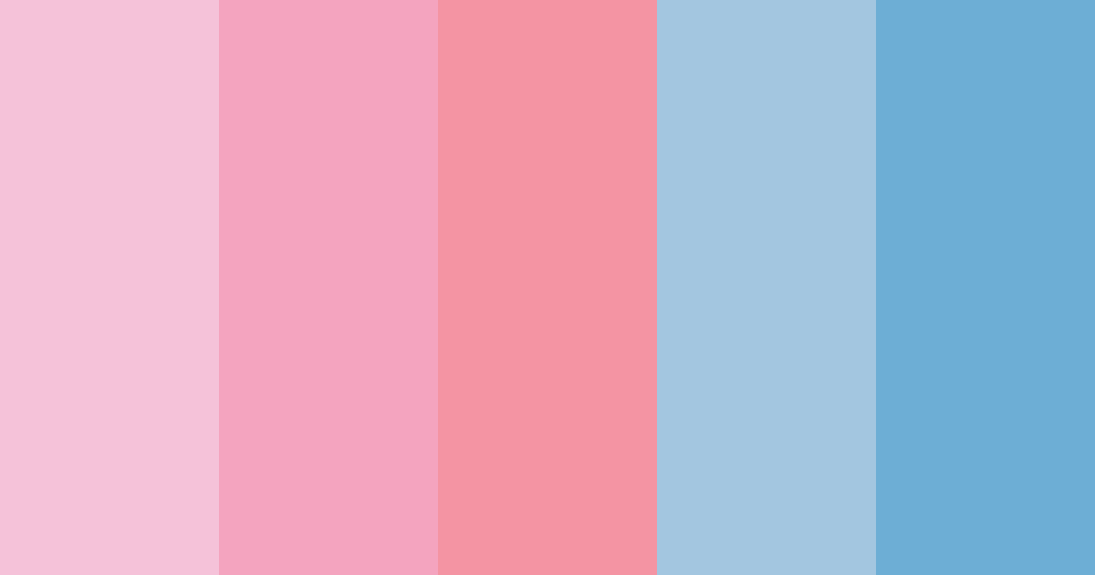 Pink to Blue Gradient Color Palette