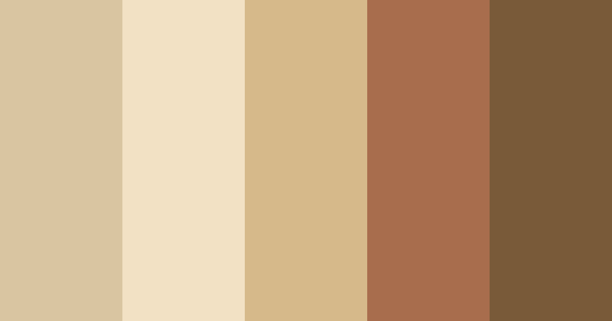 Download fawn shades color palette PNG image (landscape)