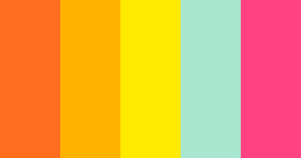 Download neon orange color palette PNG image (landscape)