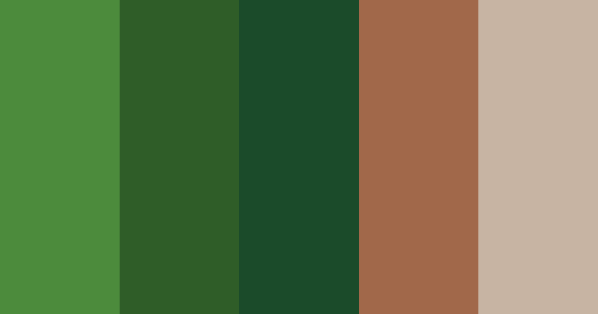 Download verdant sanctuary color palette PNG image (landscape)