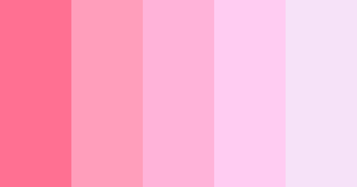 Download bright pink color palette PNG image (landscape)