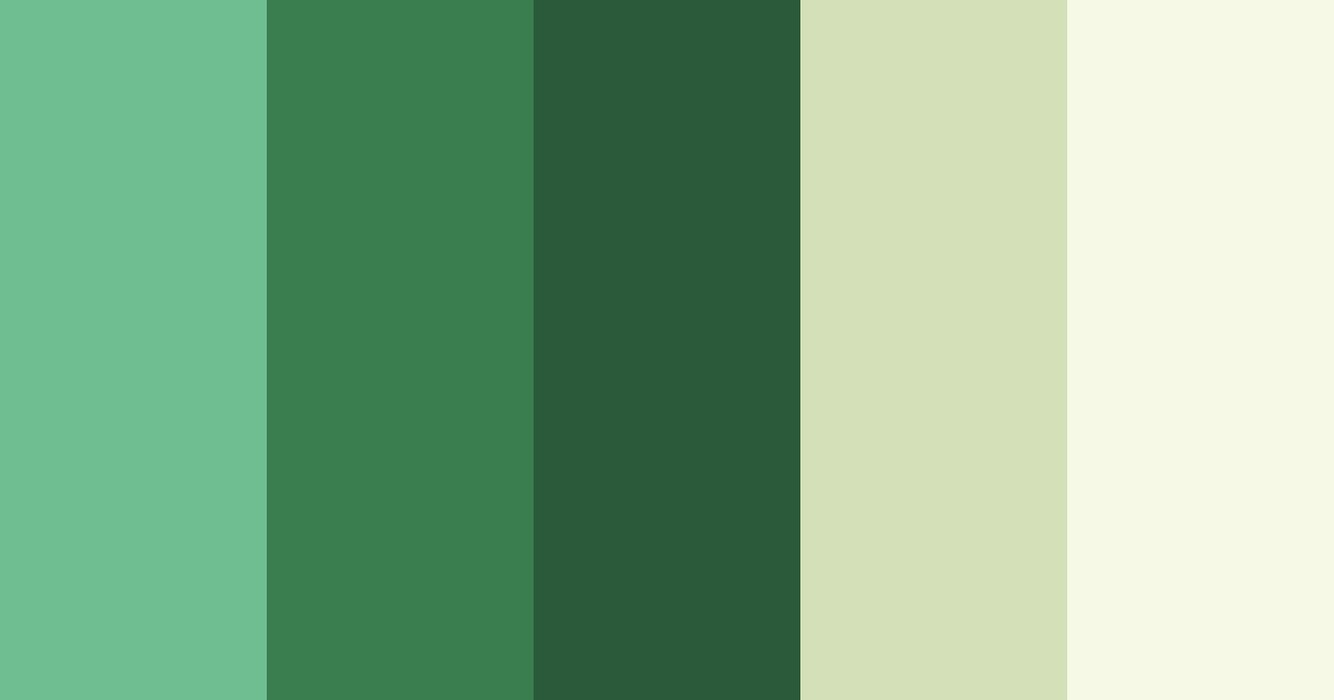 Download cozy green color palette PNG image (landscape)