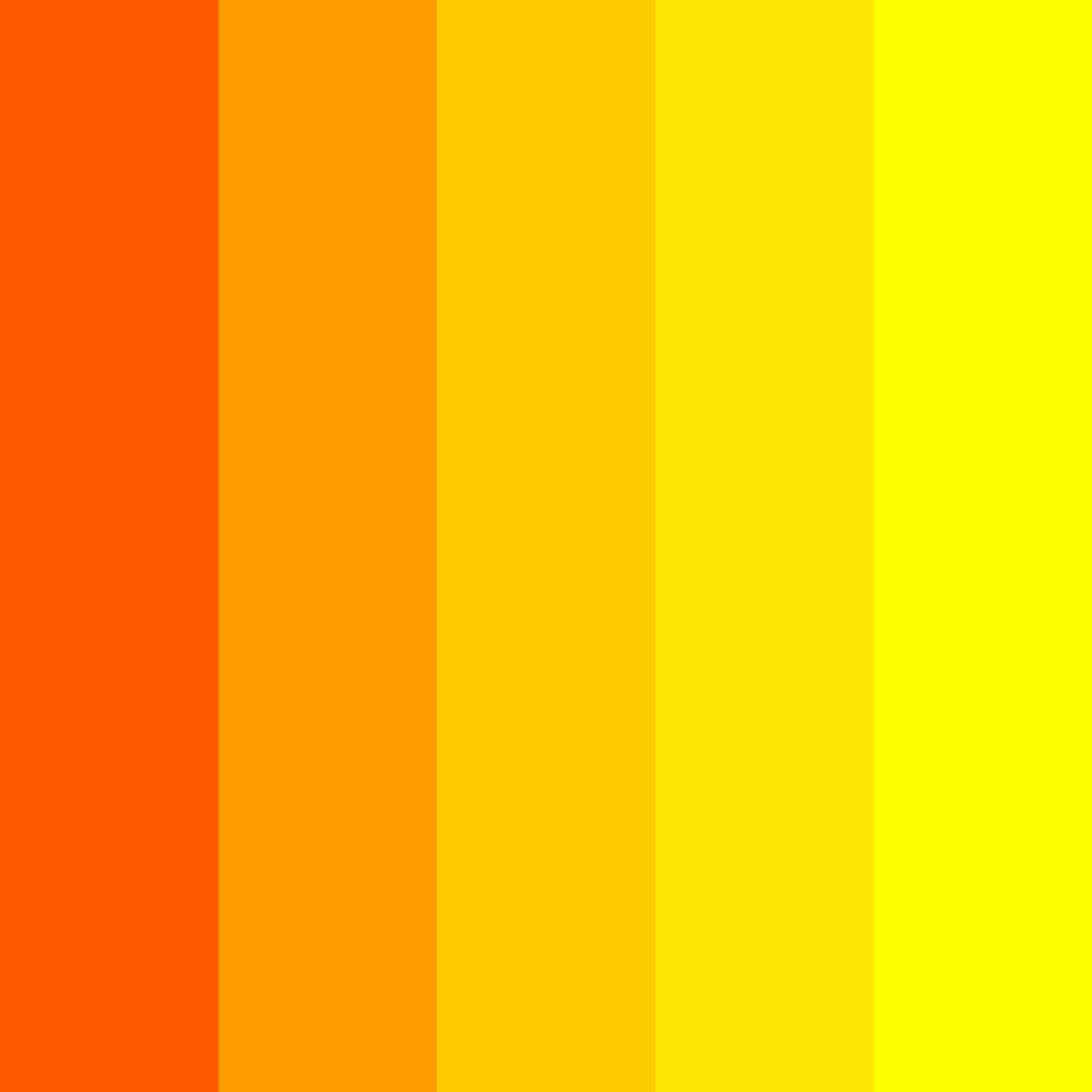 Cosmic Citrus Burst Color Palette