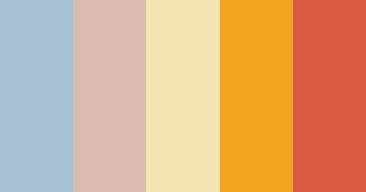 Pale Blue Cinnamon Color Palette