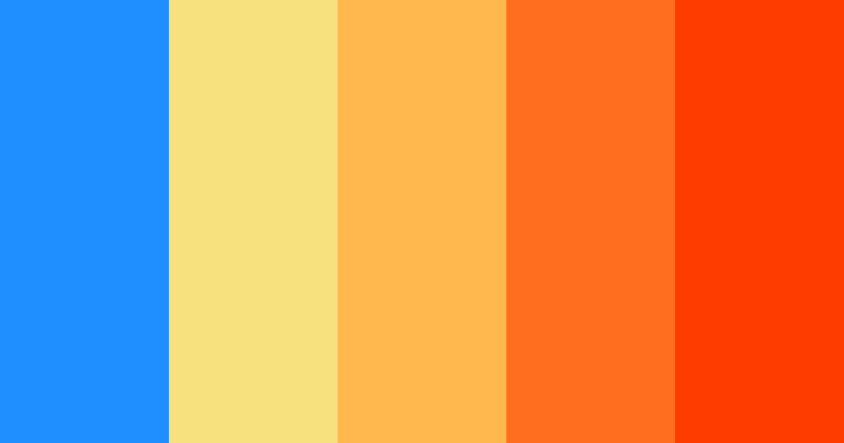 Download blue yellow gradient color palette PNG image (landscape)