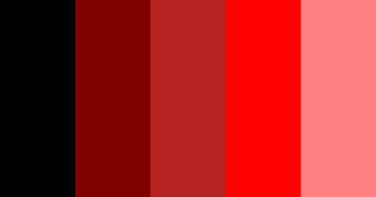 Download red and black fusion color palette PNG image (landscape)