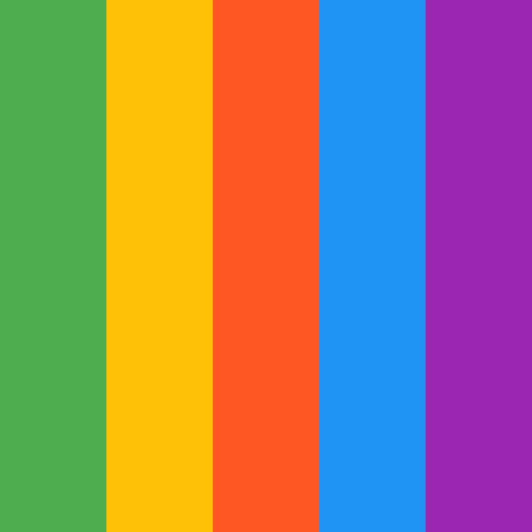 Download vibrant green color palette PNG image (square)