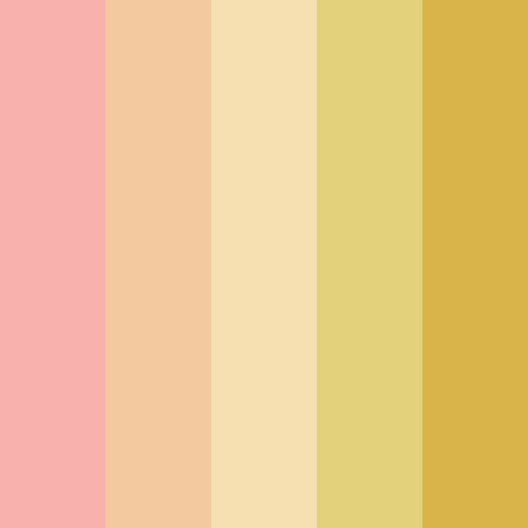 Download pastel yellow color palette PNG image (square)