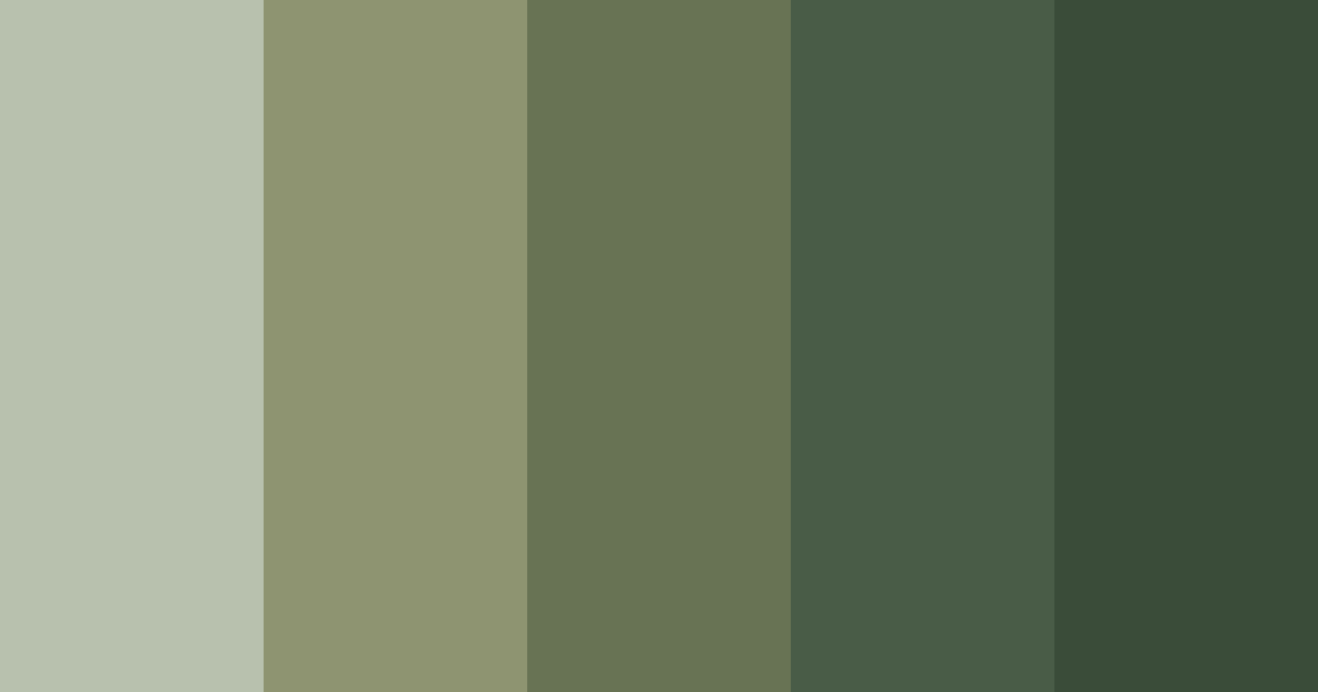 Download sage serenity color palette PNG image (landscape)