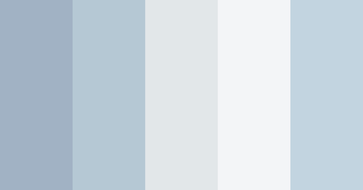 Cool Winter Blue Color Palette
