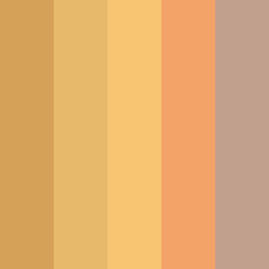 Download caramel brown color palette PNG image (square)