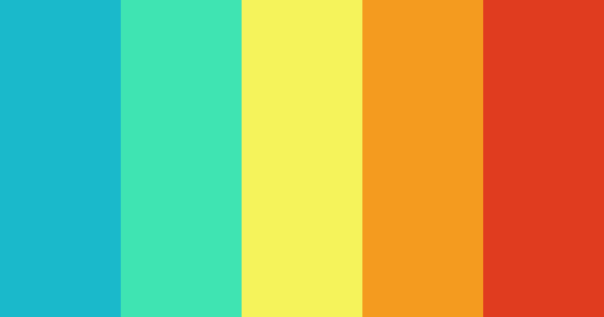 Download tropical mirage color palette PNG image (landscape)