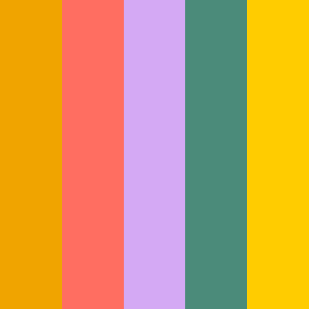 Download vibrant yellow color palette PNG image (square)