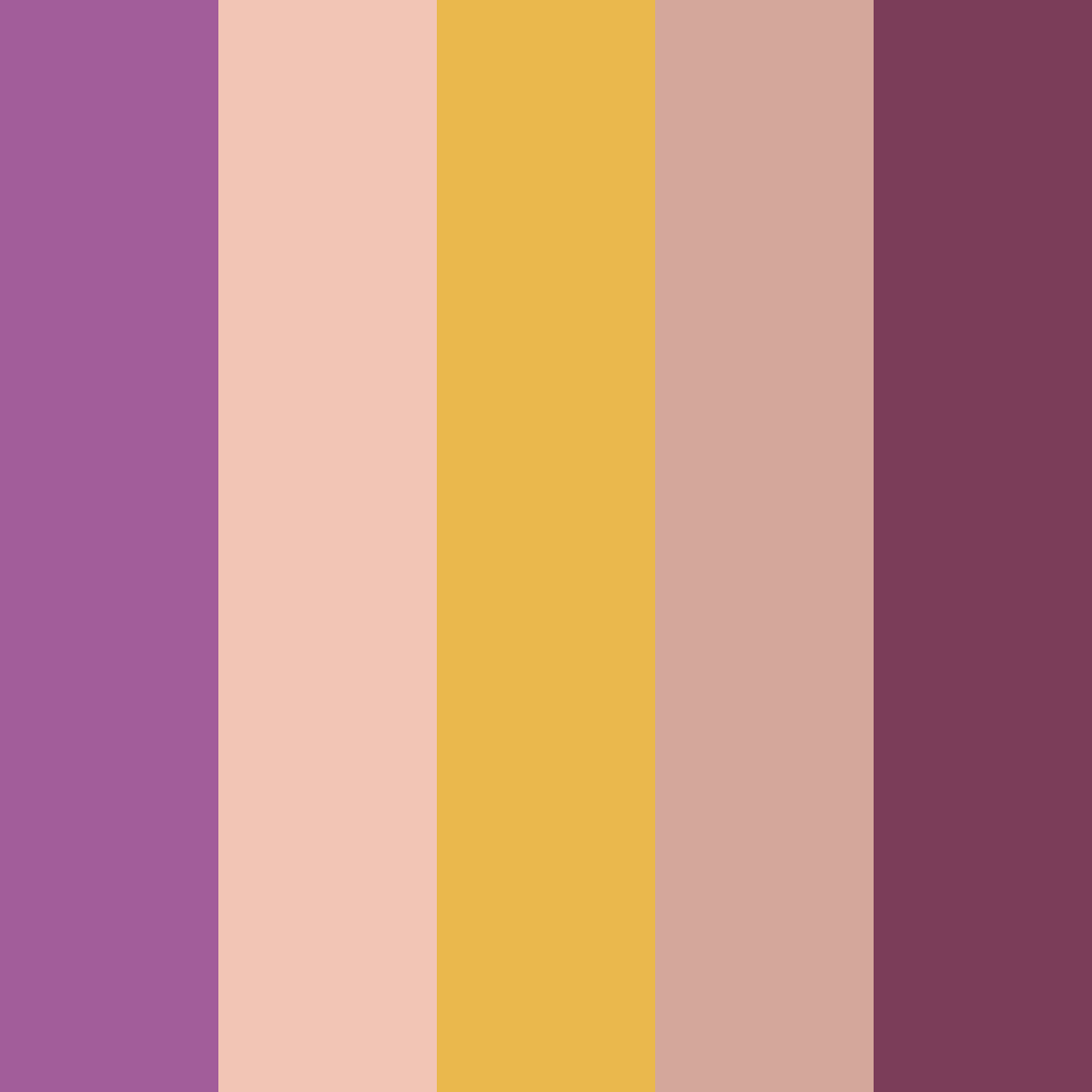 Download berry blossom dream color palette PNG image (square)