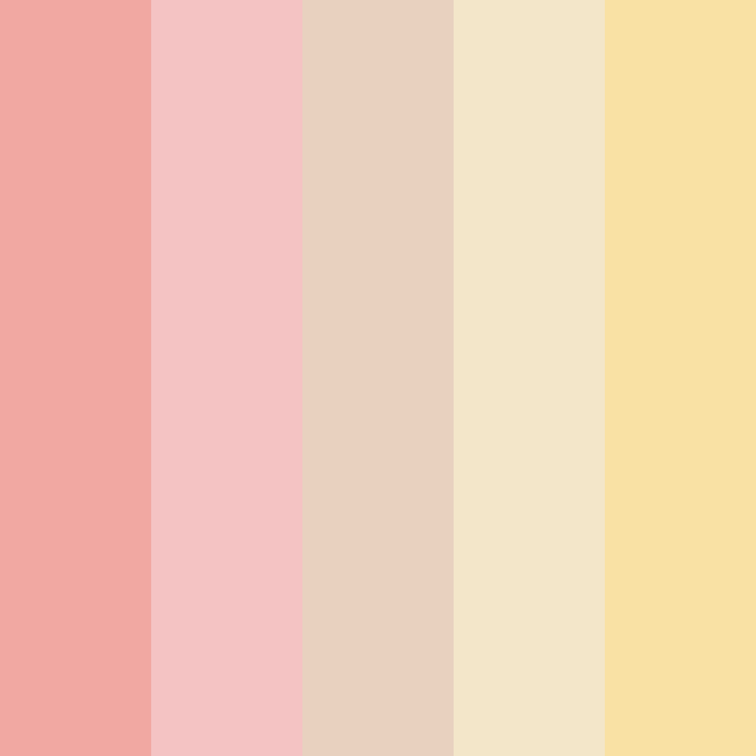 Download soft pink color palette PNG image (square)