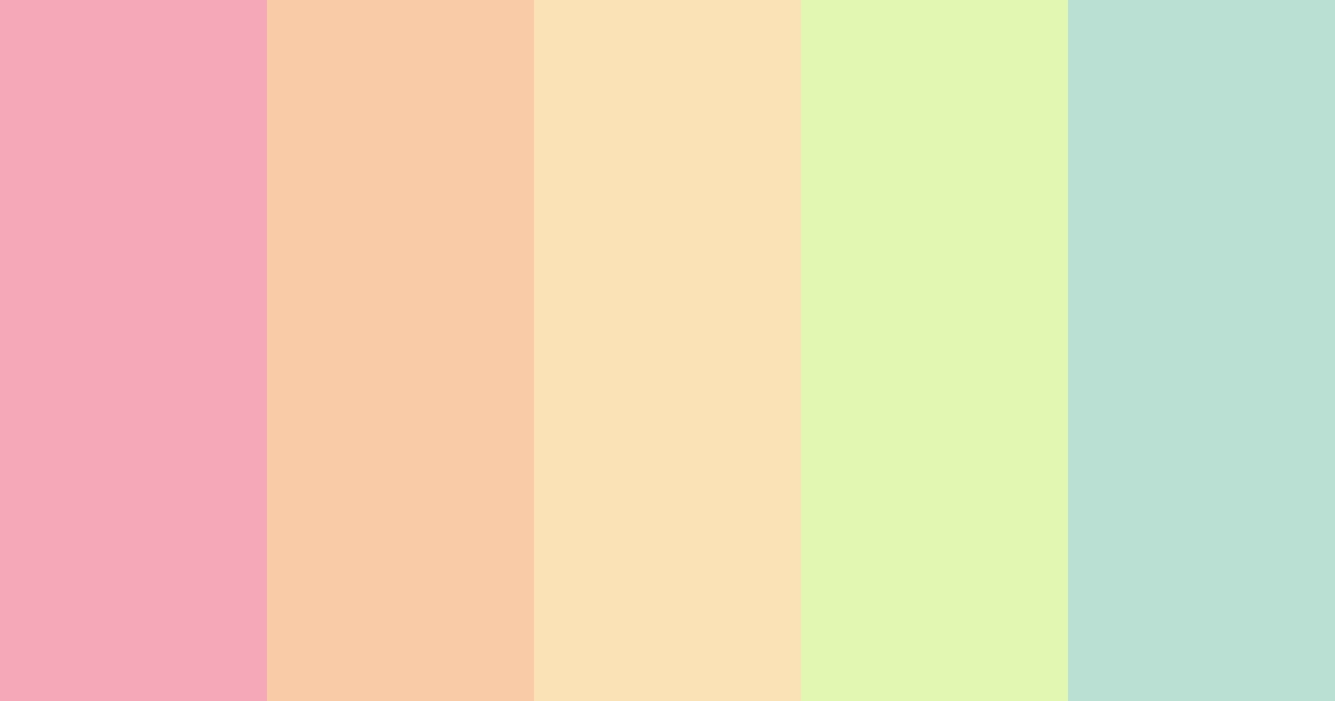 Download pastel pink color palette PNG image (landscape)