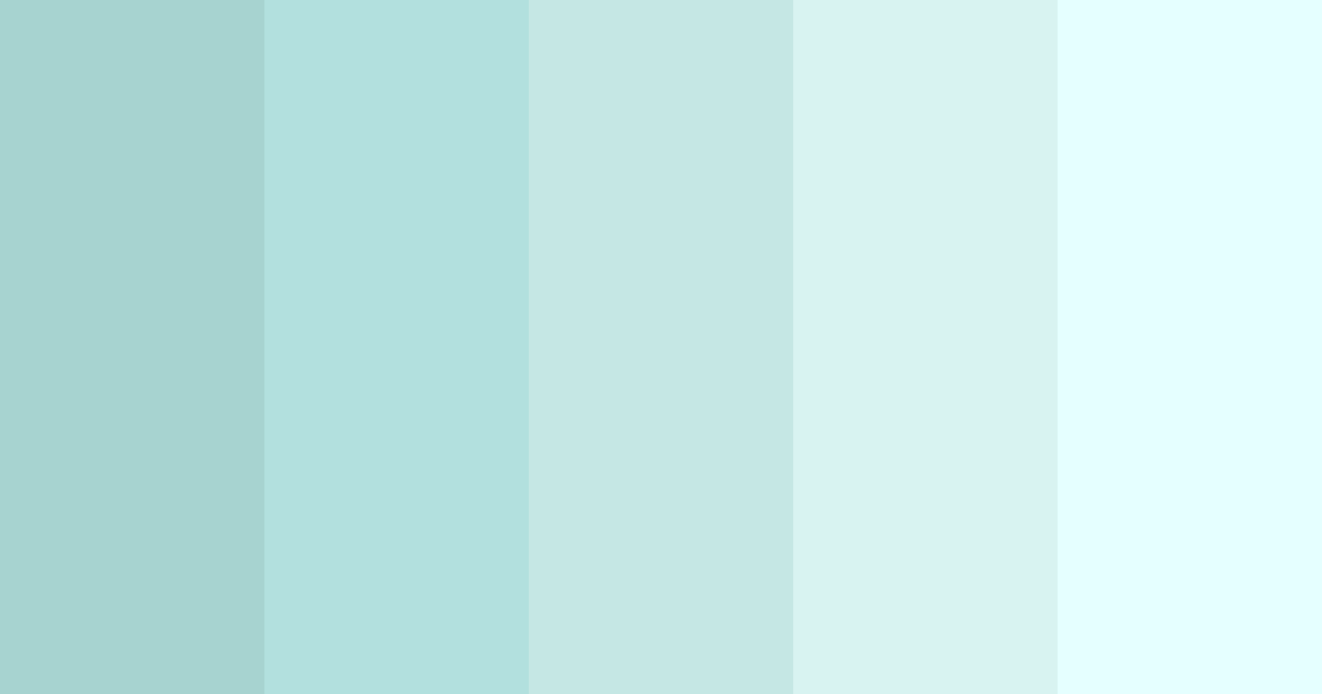 Download teal ice color palette PNG image (landscape)