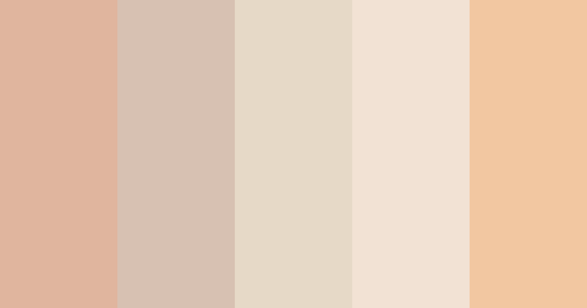 Download light almond color palette PNG image (landscape)