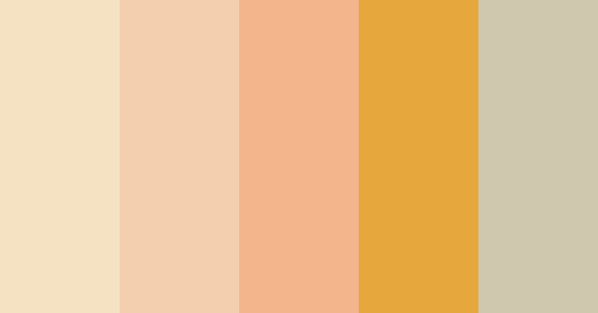 Download light almond color palette PNG image (landscape)