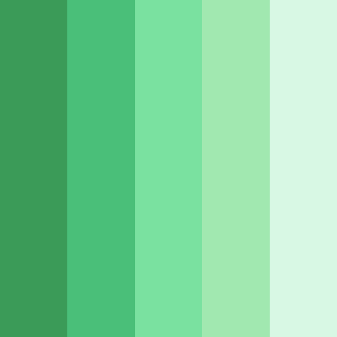 Shades of Green Color Palette