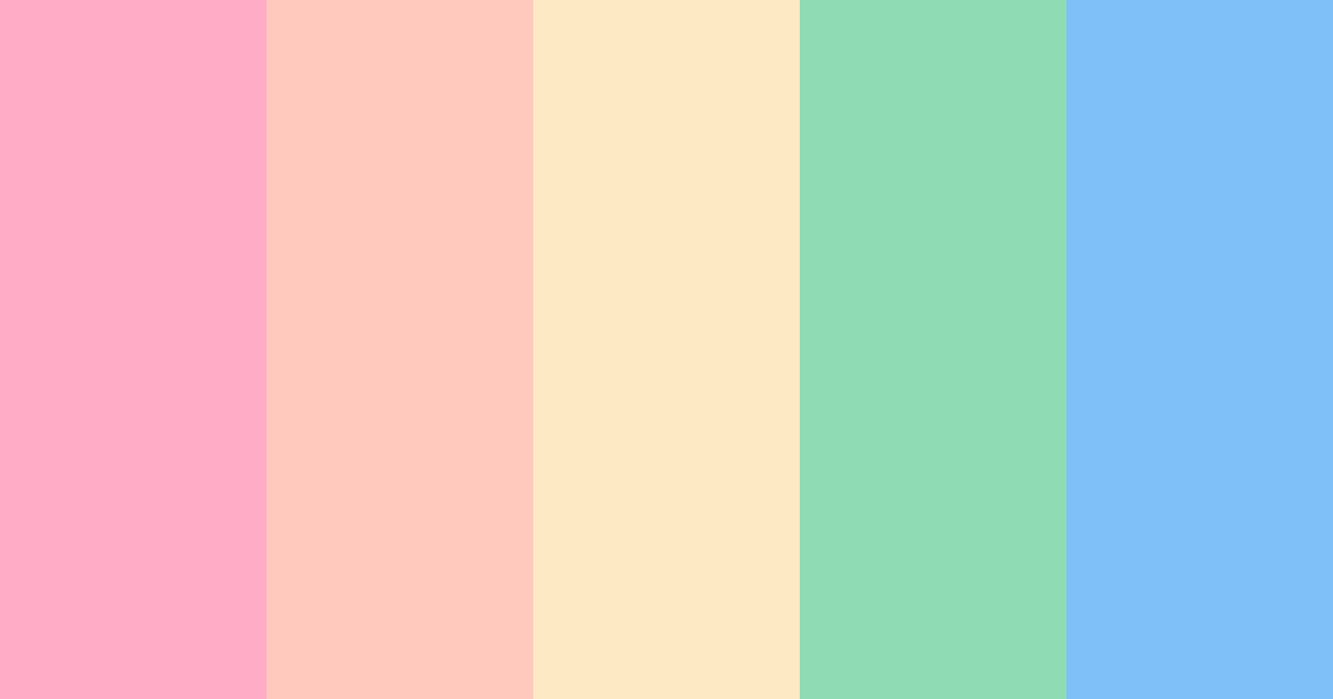 Download groovy garden fiesta color palette PNG image (landscape)