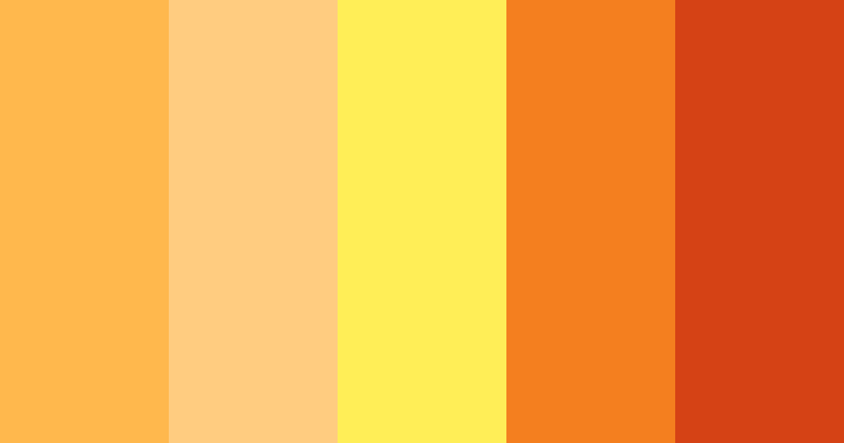 Download orange honey color palette PNG image (landscape)