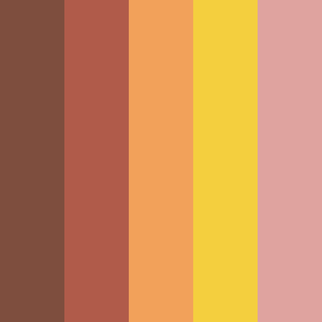Download autumn spice delight color palette PNG image (square)