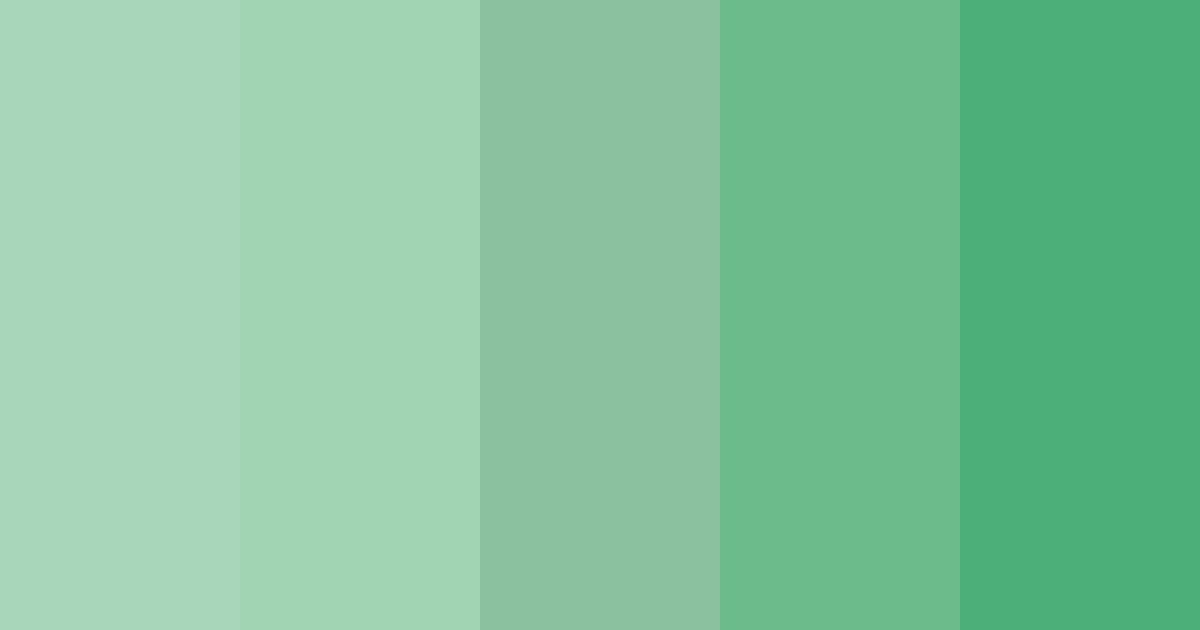 Download emerald drizzle color palette PNG image (landscape)