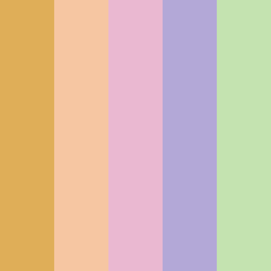 Download soft yellow color palette PNG image (square)