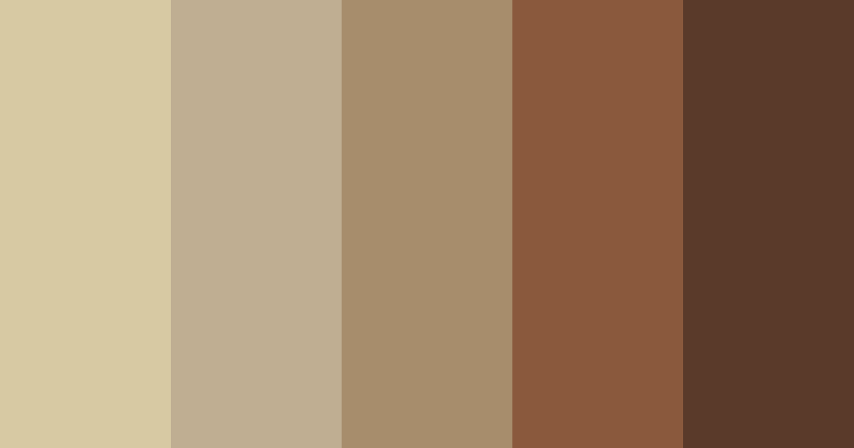 Download brown vanilla color palette PNG image (landscape)