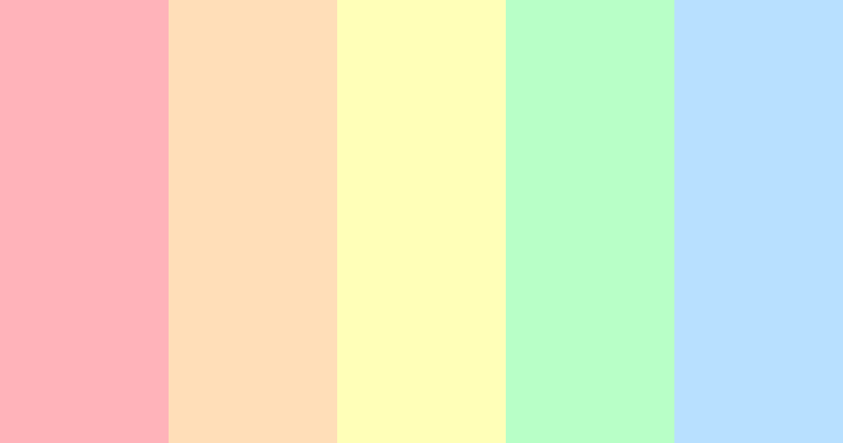 Download sugar coated spectrum color palette PNG image (landscape)