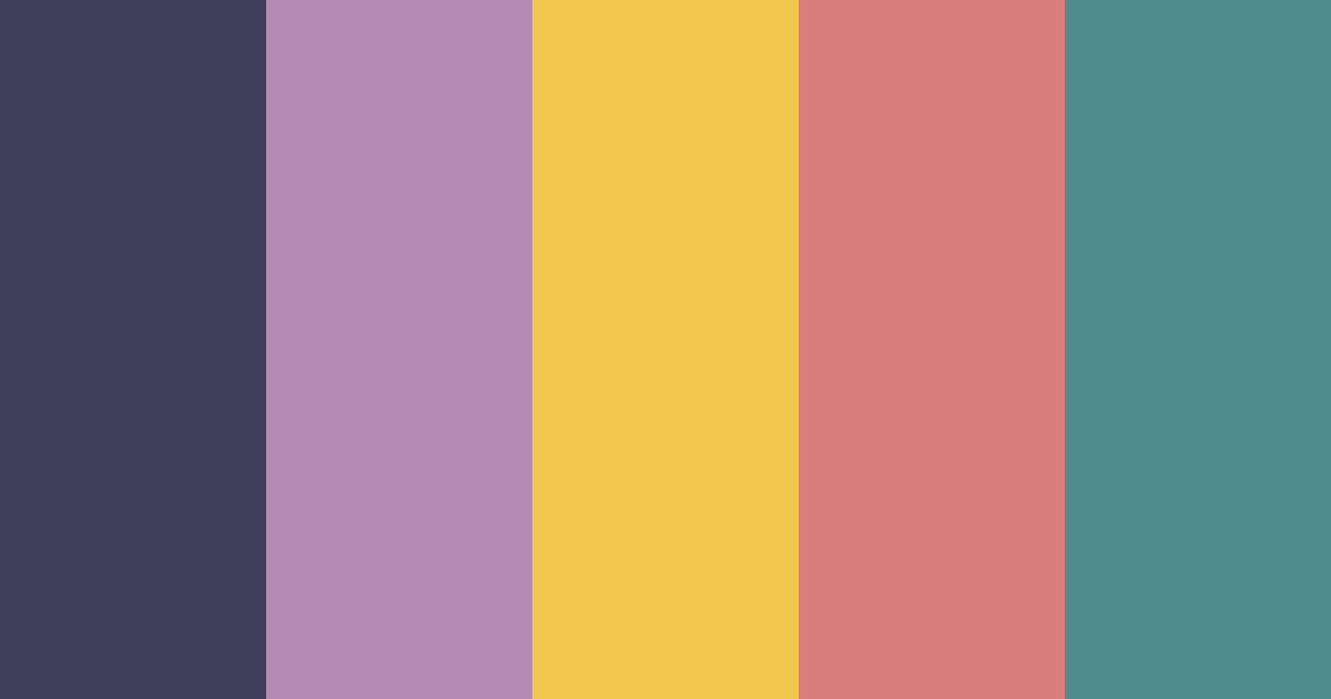 Download melancholy circus color palette PNG image (landscape)