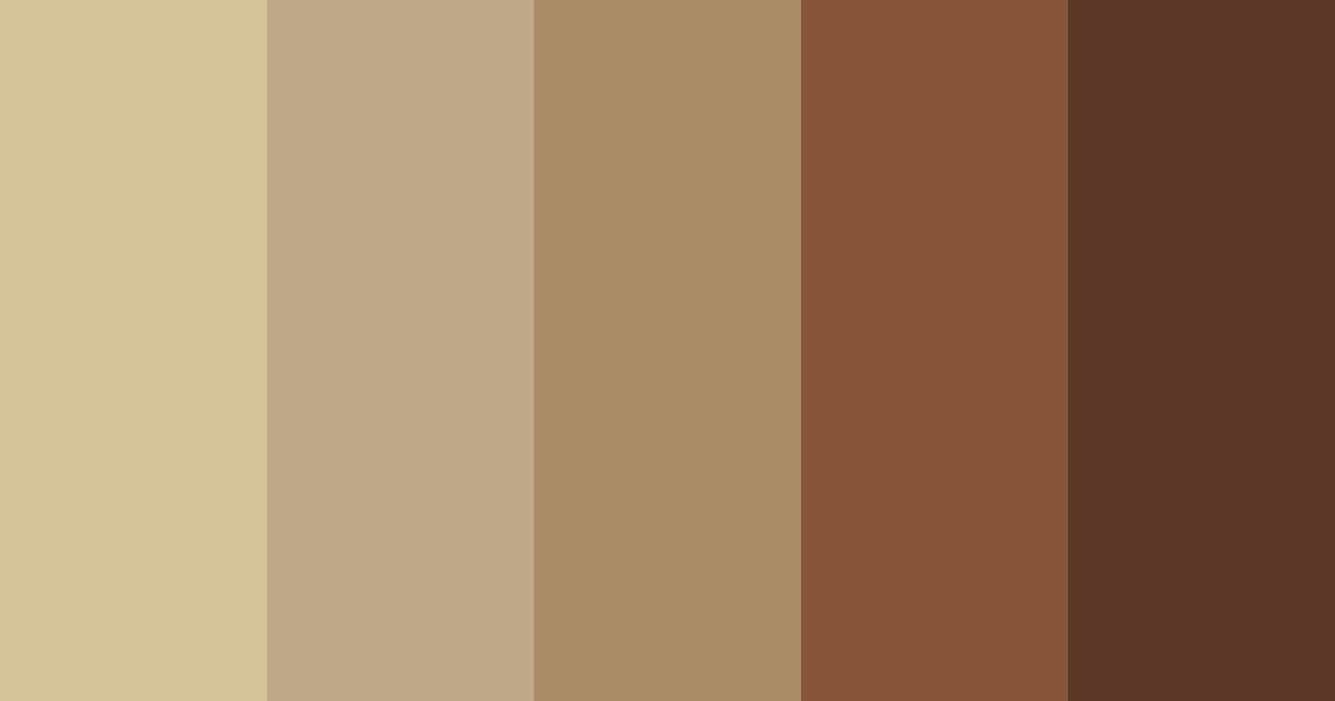 Download brown vanilla color palette PNG image (landscape)