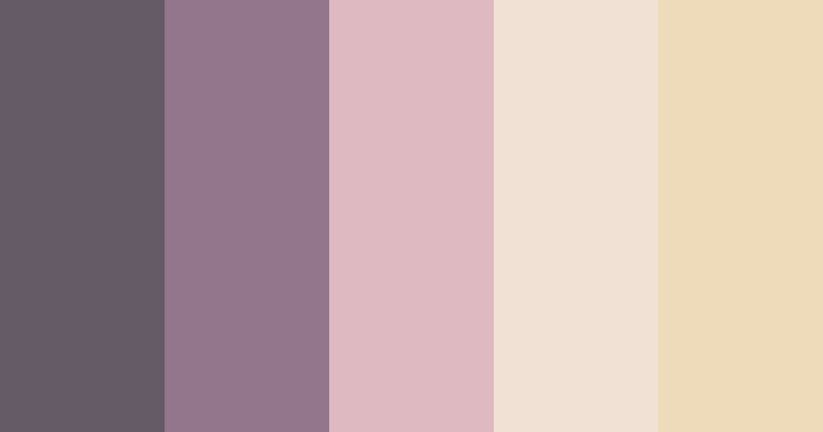 Download dusty rose color palette PNG image (landscape)