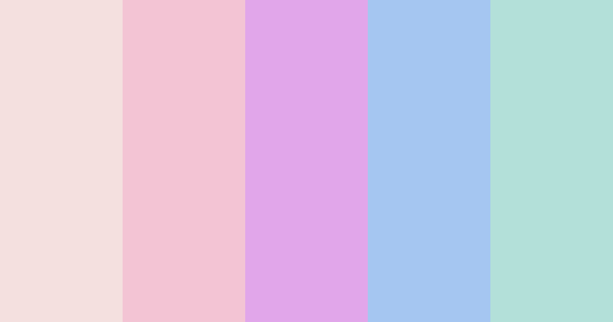 Download pastel pink color palette PNG image (landscape)