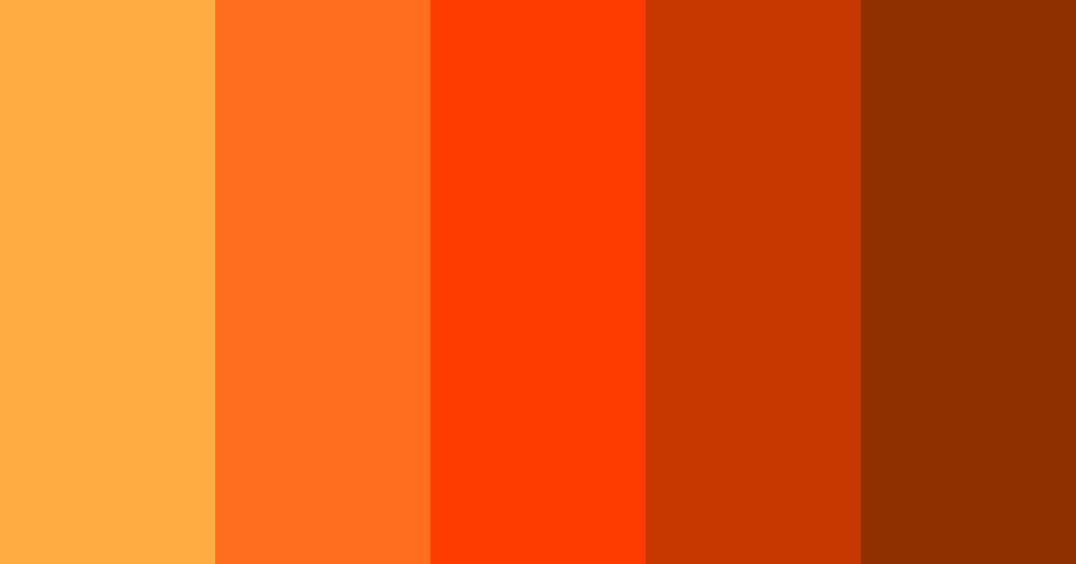 Download fiery ember glow color palette PNG image (landscape)