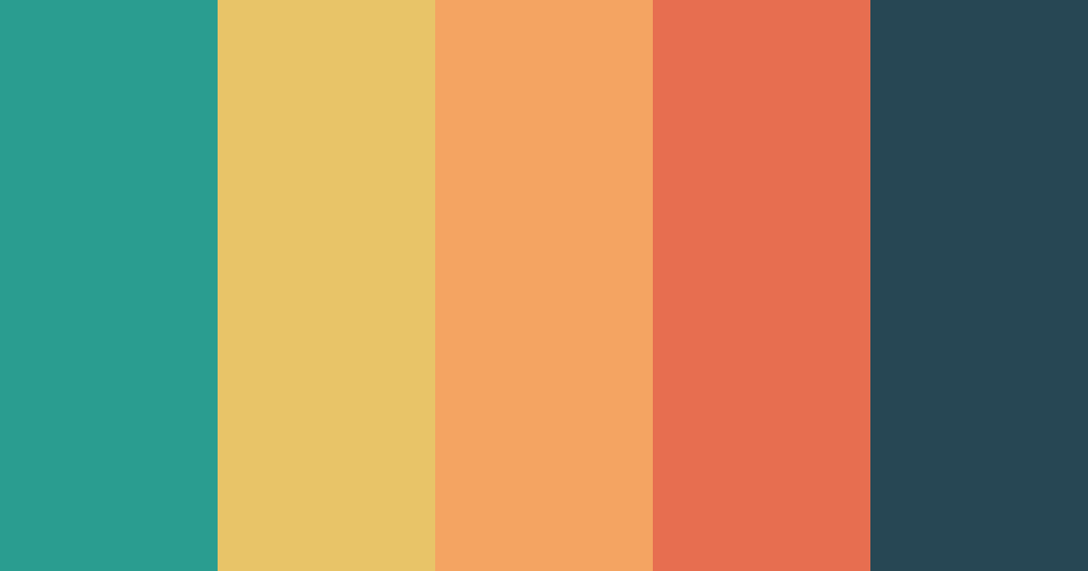 Download teal tuna color palette PNG image (landscape)