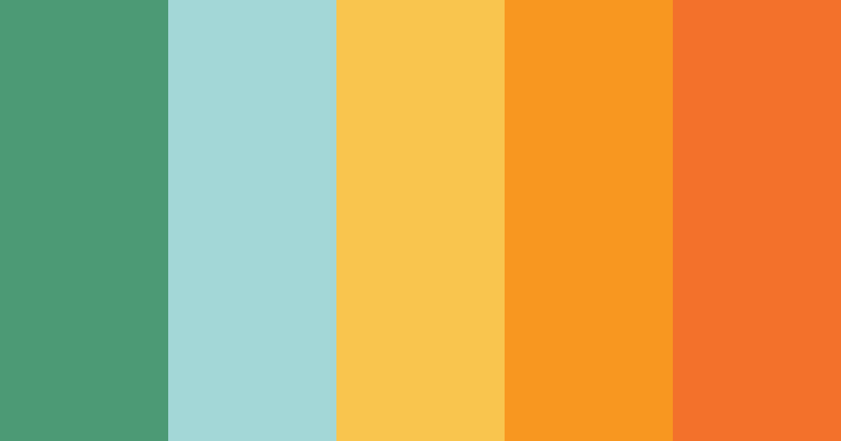 Download vibrant green color palette PNG image (landscape)