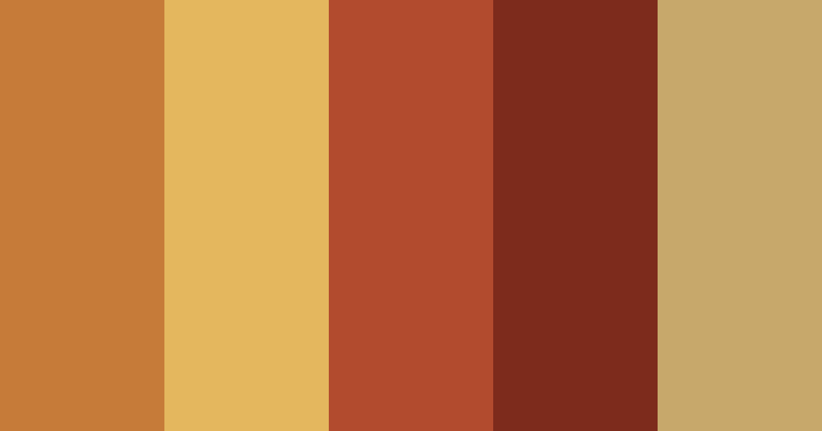 Download rusty brown color palette PNG image (landscape)